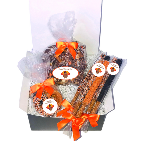 Thanksgiving Chocolate Pretzel Gift Box