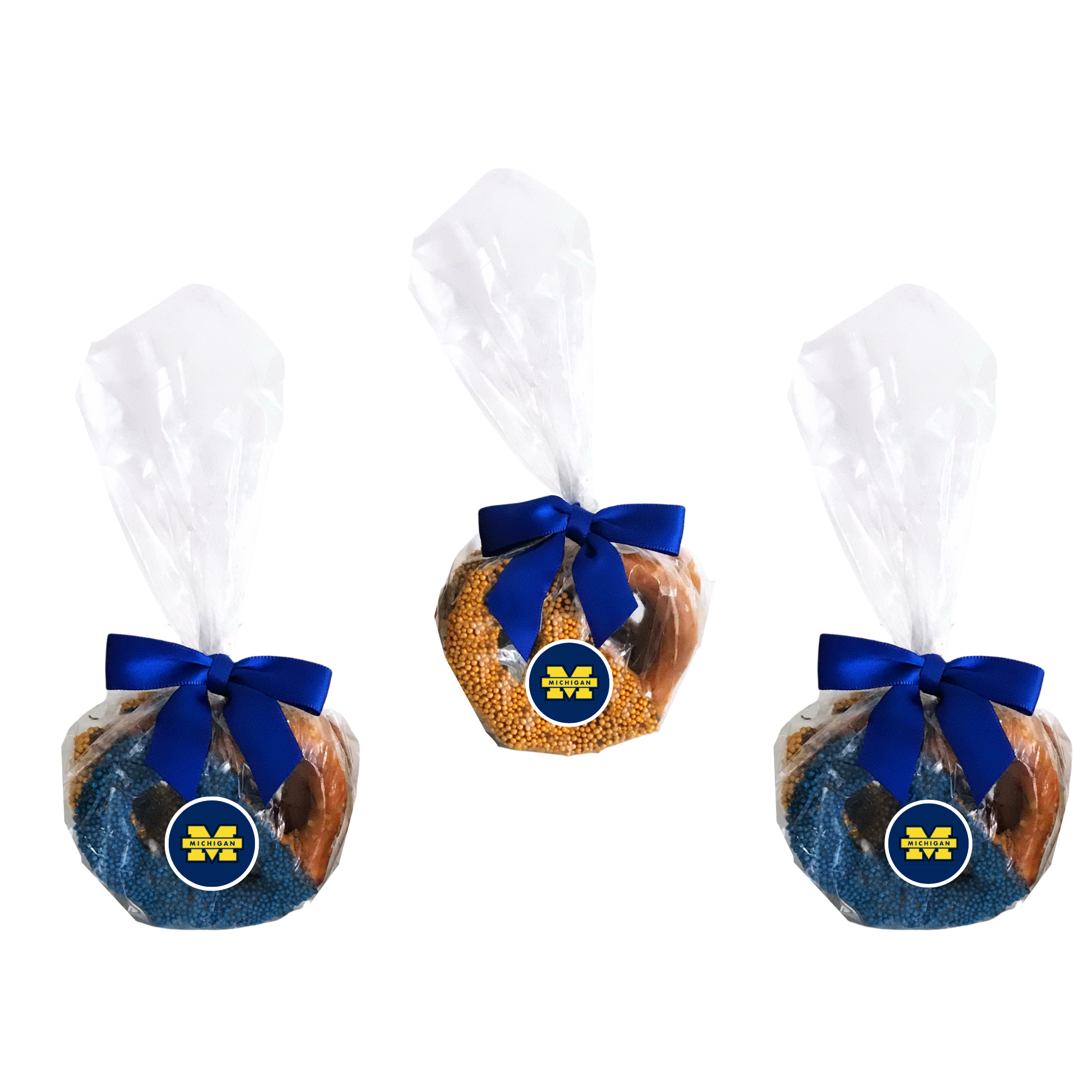 University of Michigan Chocolate Covered Pretzels Yummalicious Chocolates