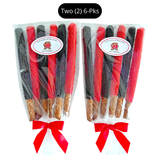 University of Maryland Chocolate Covered Pretzel Rods