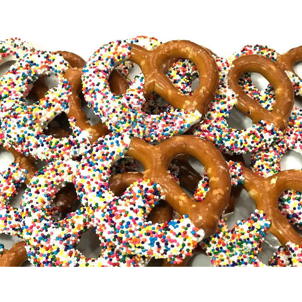 White Chocolate Covered Jumbo Pretzels