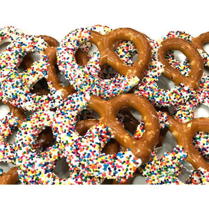 White Chocolate Covered Jumbo Pretzels