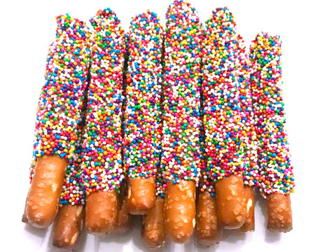 Mini Chocolate Covered Pretzel Rods
